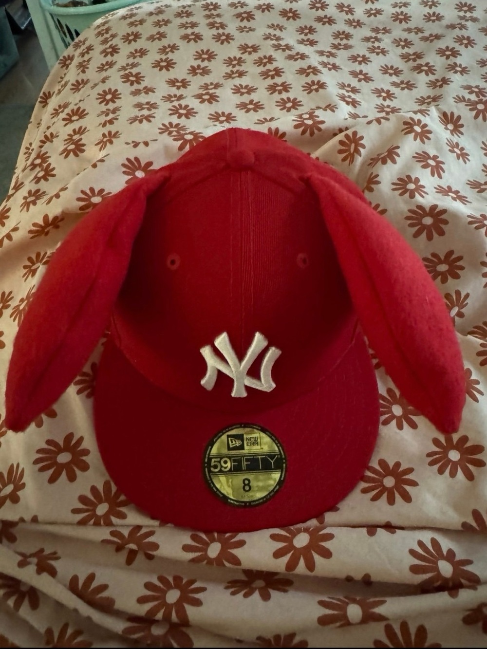 NY Hat with bunny ears